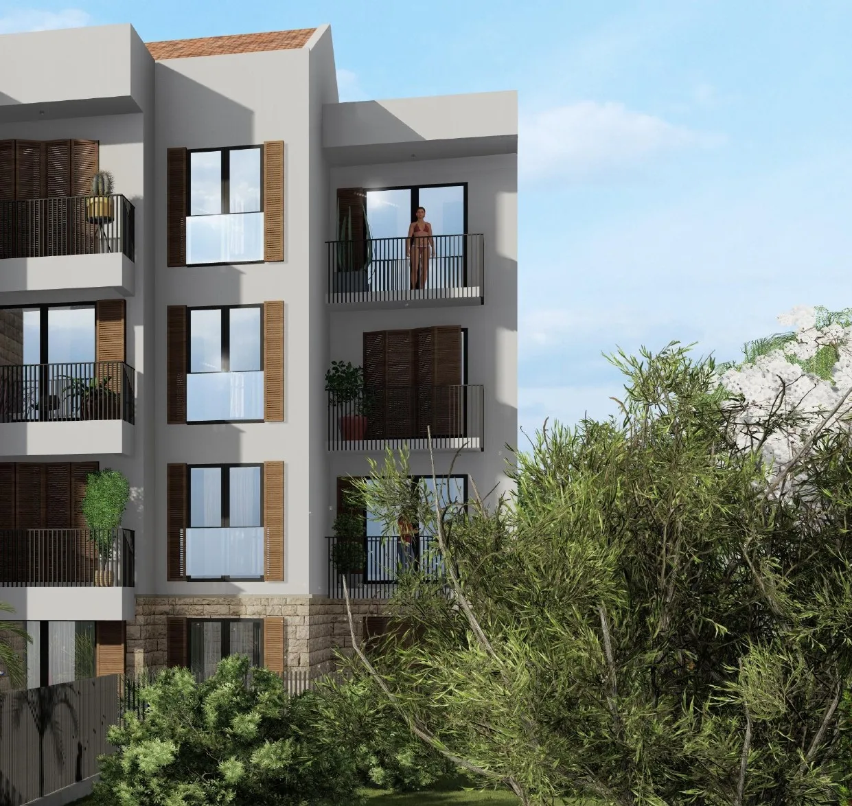 Neue Wohnungen in Herceg Novi, 50 m vom Meer entfernt